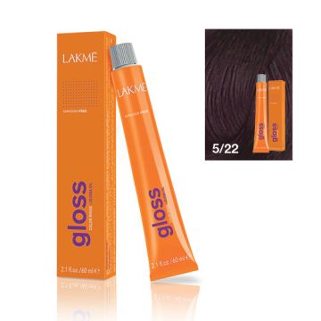 Lakme Gloss Vopsea de par demipermanenta fara amoniac saten deschis violet 5/22 60ml