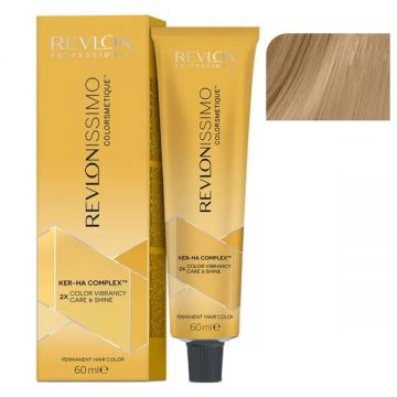 Vopsea Permanenta - Revlon Professional Revlonissimo Colorsmetique Ker-Ha Complex Permanent Hair Color, nuanta 9.31 Very Light Golden Ash Blonde, 60ml