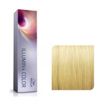 Wella Professionals Vopsea de par permanenta Illumina Color 10/38 blond deschis auriu albastru 60ml