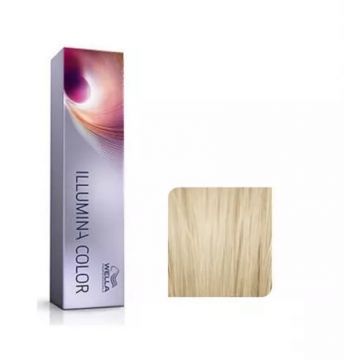 Wella Professionals Vopsea de par permanenta Illumina Color 10/93 blond deschis perlat auriu 60ml