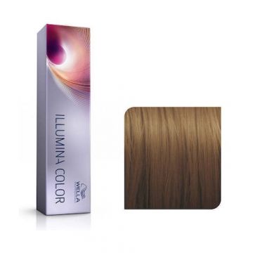 Wella Professionals Vopsea de par permanenta Illumina Color 5/35 castaniu deschis auriu mahon 60ml