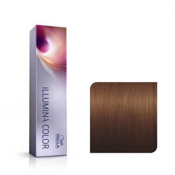 Wella Professionals Vopsea de par permanenta Illumina Color 5/43 castaniu deschis rosu auriu 60ml