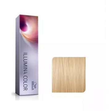 Wella Professionals Vopsea de par permanenta Illumina Color 9/03 blond luminos natural auriu 60ml