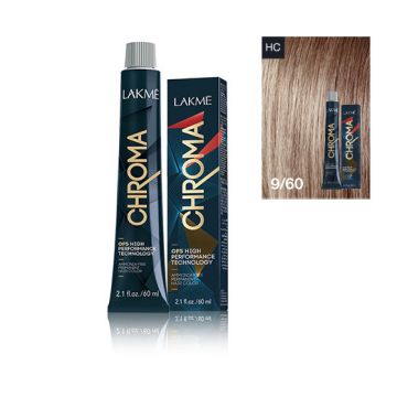 Lakme Chroma Vopsea de par permanenta fara amoniac blond foarte deschis castaniu 9/60 60ml