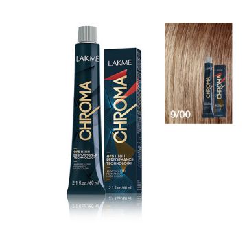 Lakme Chroma Vopsea de par permanenta fara amoniac blond foarte deschis natural 9/00 60ml