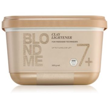 Schwarzkopf Professional Blondme Clay Lightener strălucitor premium cu conținut de argilă