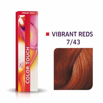 Vopsea de par semipermanenta Wella Professionals Color Touch 7/43