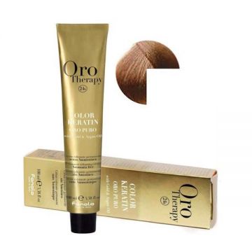 Vopsea Demi-permanenta Fanola Oro Therapy Color Keratin 8.3 Blond Deschis Auriu, 100ml