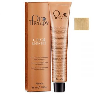 Vopsea Demi-permanenta Fanola Oro Therapy Color Keratin 9.31 Blond Foarte Deschis Nisipiu, 100ml