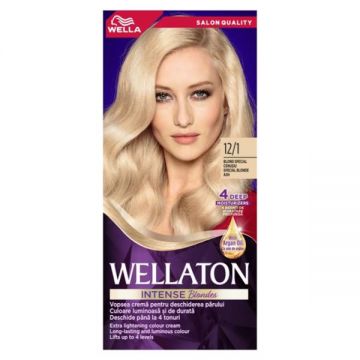 Vopsea Permanenta - Wella Wellaton Intense Color Cream, nuanta 12/1 Blond Special Cenusiu