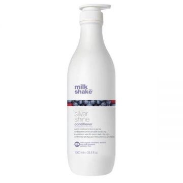 Balsam pentru Par Blond, Gri sau Alb - Milk Shake Silver Shine Conditioner, 1000 ml