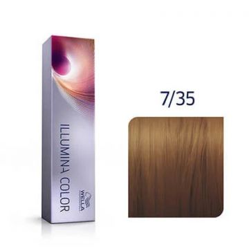 Vopsea de par permanenta Wella Professionals Illumina Color 7/35