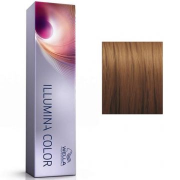 Vopsea de par permanenta Wella Professionals Illumina Color 7/43