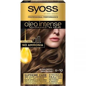 Vopsea de par, Syoss Oleo Intense, nuanta 6-10 Blond Inchis, 115 ml