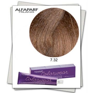 Vopsea Fara Amoniac Alfaparf Milano Color Wear (Concentratie: Vopsea permanenta, Gramaj: 60 ml, Culoare vopsea: 7.32 Biondo Medio Dorato Irise)