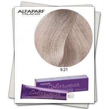 Vopsea Fara Amoniac Alfaparf Milano Color Wear (Concentratie: Vopsea permanenta, Gramaj: 60 ml, Culoare vopsea: 9.21 Biondo Chiarissimo Irise Cenere)