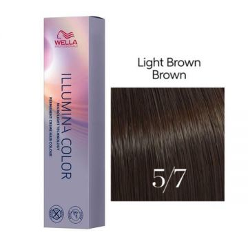 Vopsea Permanenta - Wella Professionals Illumina Color Nuanta 5/7 castaniu deschis maro